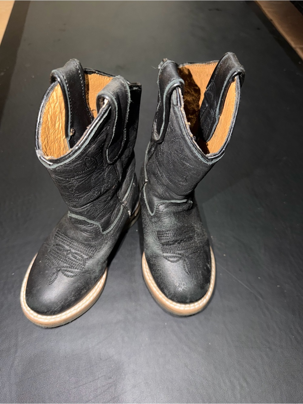 Soto Black Western Pull-On Boots